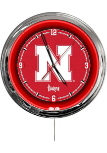 Nebraska Cornhuskers Multi Color LED Wall Clock