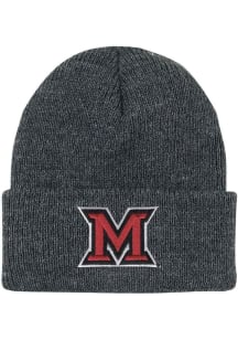 LogoFit Miami RedHawks North Pole Baby Knit Hat - Dark Grey