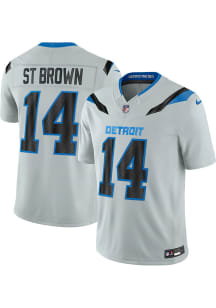 Amon-Ra St. Brown Nike Detroit Lions Mens Silver Rivalry Limited Football Jersey