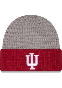 New Era Indiana Hoosiers Grey Play Cuffed Youth Knit Hat