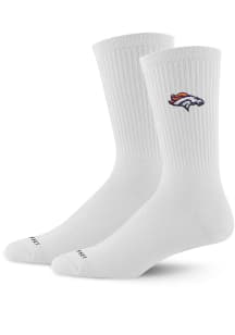 Denver Broncos Team Logo Mens Crew Socks