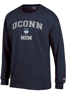 Champion UConn Huskies Navy Blue Mom Jersey Long Sleeve T Shirt