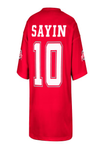 Julian Sayin  Colosseum Ohio State Buckeyes Red NIL Name And Number Football Jersey