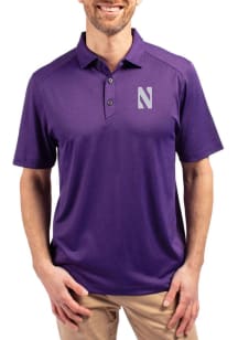Cutter and Buck Northwestern Wildcats Purple Forge Eco Stretch Big and Tall Polo