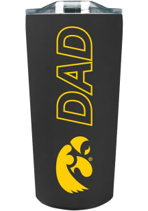 Iowa Hawkeyes 18oz Dad SS Soft Touch Stainless Steel Tumbler - Black