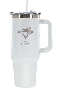 The Memory Company Toronto Blue Jays Dad 40oz Stainless Steel Tumbler - White
