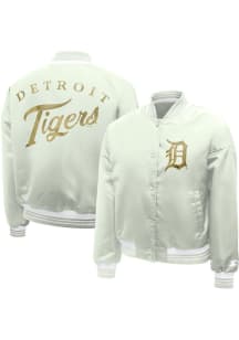 Starter Detroit Tigers Womens Green Script Satin Medium Weight Jacket