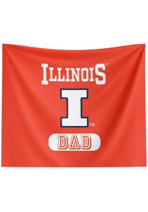Illinois Fighting Illini Dad 34x40 Tapestry Blanket