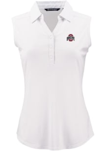 Cutter and Buck Ohio State Buckeyes Womens White Forge Eco Polo Shirt