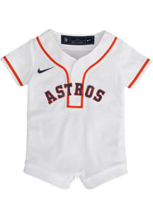 Nike Houston Astros Baby White Home Replica Romper Jersey Baseball Jersey