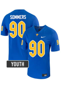 Trevor Sommers Pitt Panthers Youth Blue  NIL Name And Number Football Jersey
