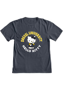 Blue 84 Drexel Dragons Womens Navy Blue Hello Kitty Sweet Talk Short Sleeve T-Shirt