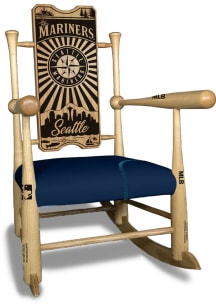 Seattle Mariners Handcrafted Hometown Baseball Bat Rockers
