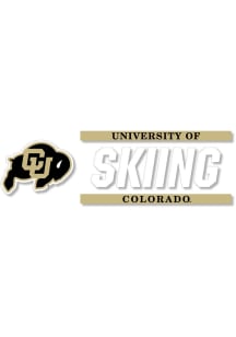 Colorado Buffaloes 6x2 Skiing Auto Decal - Black