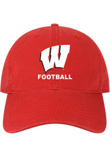 Wisconsin Badgers Football EZA Twill Adjustable Hat - Red