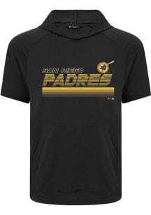 Levelwear San Diego Padres Black Phase Breaker Short Sleeve Hoods