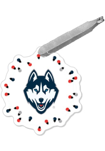 UConn Huskies Acrylic Lights Holiday ROC Ornament - Navy Blue