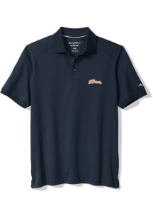 Tommy Bahama Illinois Fighting Illini Mens Navy Blue Team Captain Short Sleeve Fashion Polo