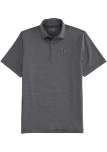 Vineyard Vines Pitt Panthers Mens Black St. Jean Stripe Short Sleeve Fashion Polo