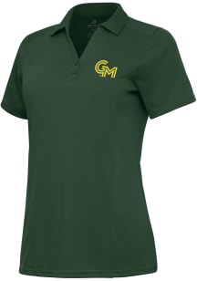 Antigua George Mason University Womens Green Tribute Short Sleeve Polo Shirt