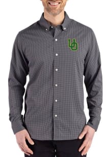 Cutter and Buck Oregon Ducks Mens Black Skyline Long Sleeve Dress Shirt