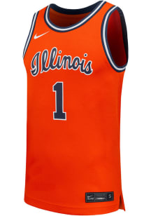 Nike Illinois Fighting Illini Orange Nike Game Jersey