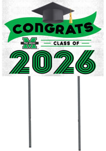 Marshall Thundering Herd KH Sports Fan Class of 2026 Yard Sign - Green