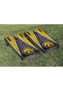 Iowa Hawkeyes Triangle Weathered Version Corn Hole