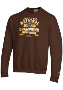Champion Western Michigan Broncos Mens Brown 2025 National Champions Powerblend Long Sleeve Crew S..