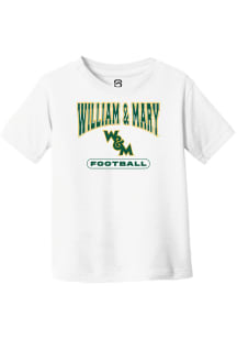 Summit Sportswear William & Mary Tribe Youth White Football Short Sleeve T-Shirt