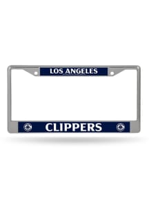 Los Angeles Clippers Standard Chrome License Plate Frame - Silver