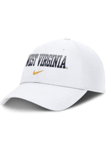Nike West Virginia Mountaineers Campus Structured Club Cap Adjustable Hat - White