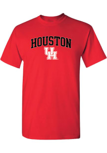 Summit Sportswear Houston Cougars Red Arch Mascot Short Sleeve T Shirt