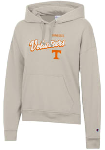 Champion Tennessee Volunteers Womens White Powerblend Hooded Sweatshirt