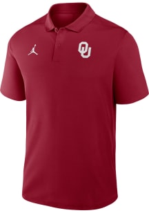 Nike Oklahoma Sooners Mens Crimson Victory Short Sleeve Polo