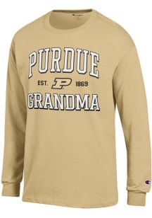 Champion Purdue Boilermakers Gold Est. Date Grandma Jersey Long Sleeve T Shirt