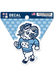 North Carolina Tar Heels Mascot Auto Decal - Light Blue