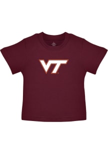 Virginia Tech Hokies Infant Primary Logo Short Sleeve T-Shirt Maroon