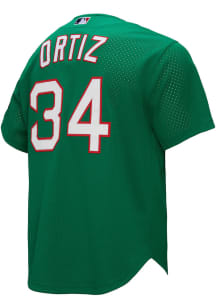 David Ortiz Boston Red Sox Mitchell and Ness Batting Practice Jersey Big and Tall