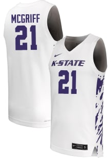 Khamari McGriff  Nike K-State Wildcats White NIL Name And Number Jersey
