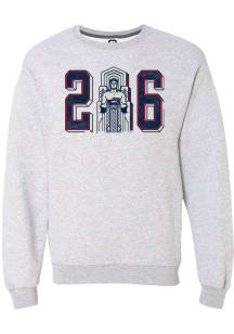 Summit Sportswear Cleveland Mens Grey 216 Guardian Statue Long Sleeve Crew Sweatshirt