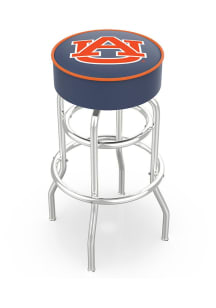 Auburn Tigers Double-Ring Swivel Pub Stool - Black