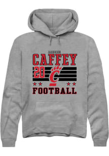 Jakorion Caffey Cincinnati Bearcats Mens Grey Football NIL Striped Player Hood