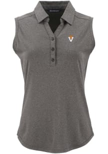 Cutter and Buck Wake Forest Demon Deacons Womens Black Vault Forge Eco Polo Shirt