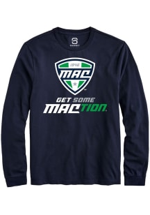 Summit Sportswear MAC Navy Blue Primary Logo over wordmark Long Sleeve T Shirt