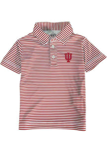 Indiana Hoosiers Toddler Red Carson Short Sleeve Polo Shirt