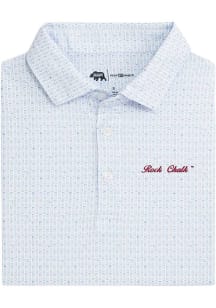 Onward Reserve Kansas Jayhawks Mens Light Blue Tailgate Short Sleeve Fashion Polo