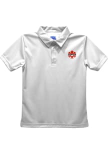 Vive La Fete Canada National Team Youth White Dave Short Sleeve Polo Shirt