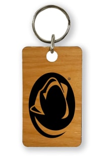 Penn State Nittany Lions Alder Wood 1.5x2.5 Laser Etched Keychain - Brown