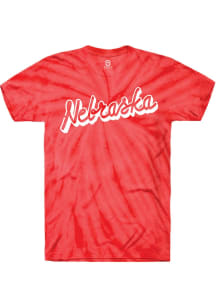 Summit Sportswear Nebraska Red Script Wordmark Short Sleeve T Shirt